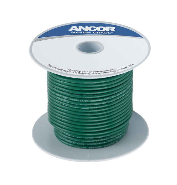 Ancor #8 Green 100' Spool Tinned Copper freeshipping - Cool Boats Tech