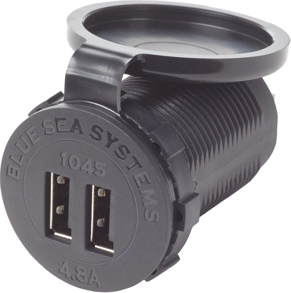 Blue Sea Dual Usb 4.8a Charger Port 12-24vdc Socket Mount freeshipping - Cool Boats Tech