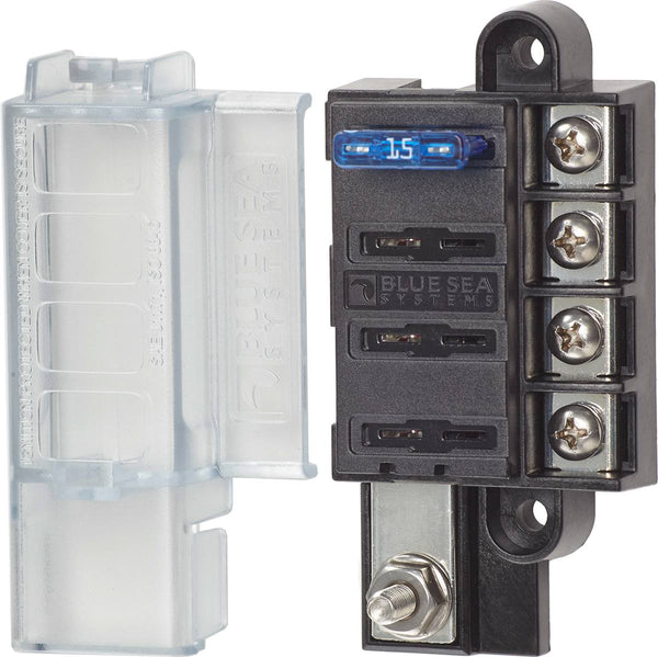 Blue Sea 5045 4-circuit Fuse Block St Ato-atc With Cover freeshipping - Cool Boats Tech