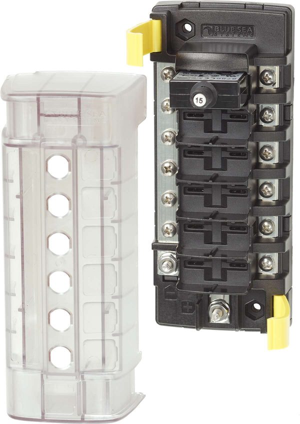 Blue Sea St Clb Circuit Breaker Block - 6 Position With Negative Bus freeshipping - Cool Boats Tech