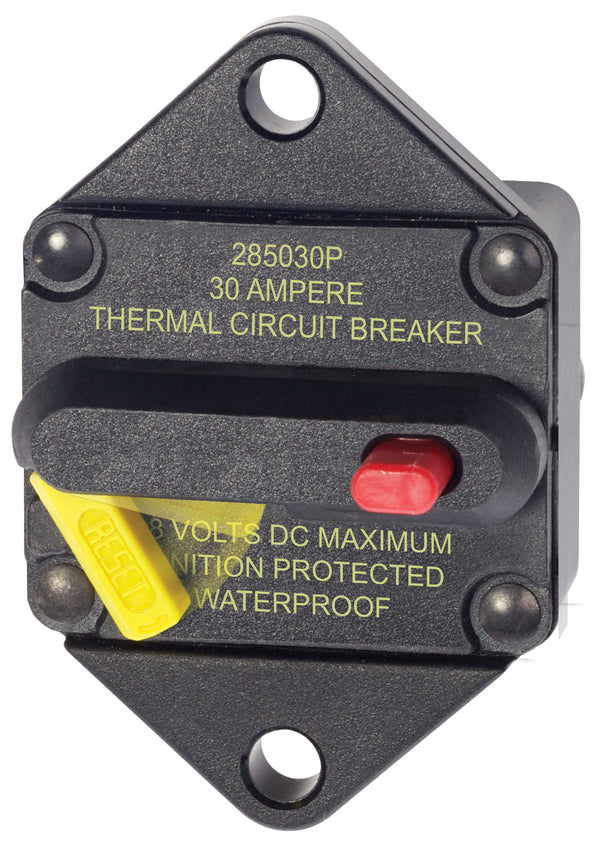 Blue Sea 285-series 30 Amp Circuit Breaker Panel Mount freeshipping - Cool Boats Tech