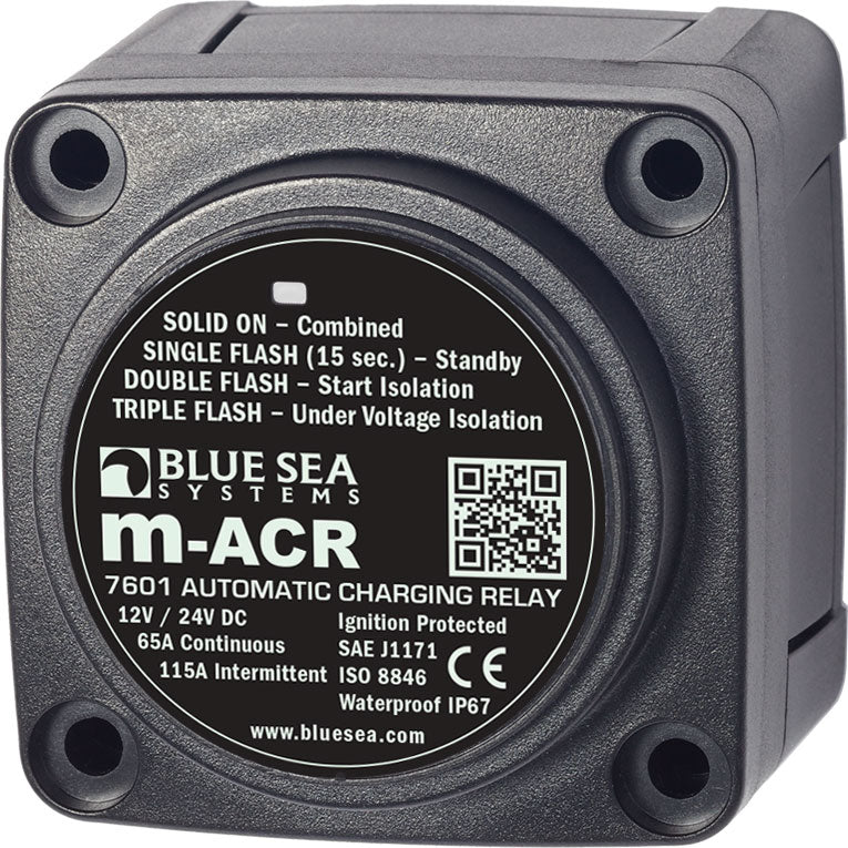 Blue Sea M-series Automatic Charging Relay 12-24vdc 65a freeshipping - Cool Boats Tech