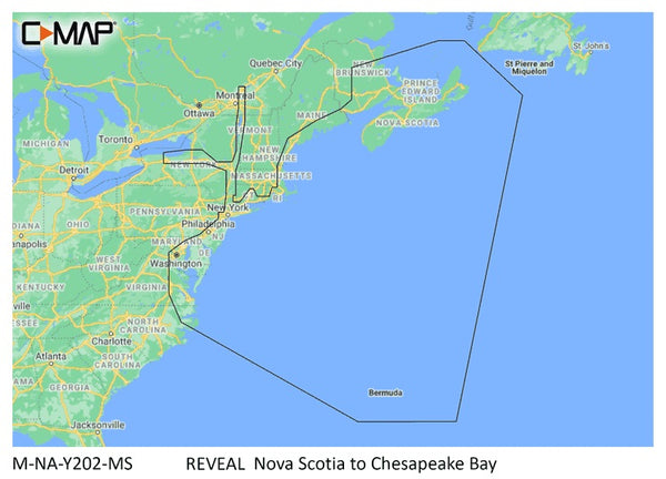 C-map Reveal Coastal Nova Scotia To Chesapeak Bay freeshipping - Cool Boats Tech