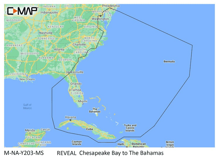C-map Reveal Coastal Chesapeake Bay To The Bahamas freeshipping - Cool Boats Tech