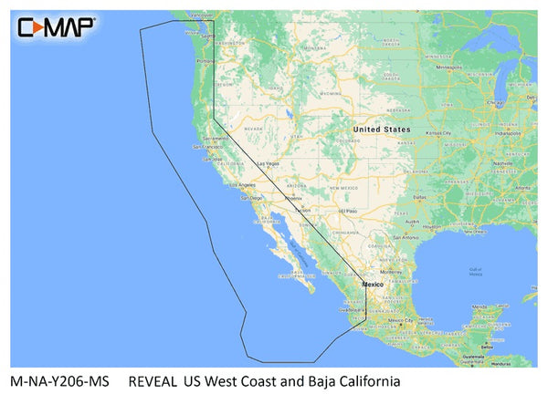 C-map Reveal Coastal Us West Coast And Baja freeshipping - Cool Boats Tech