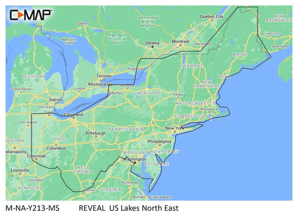 C-map Reveal Inland Us Lakes North East freeshipping - Cool Boats Tech
