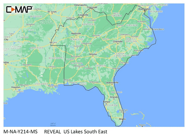 C-map Reveal Inland Us Lakes South East freeshipping - Cool Boats Tech