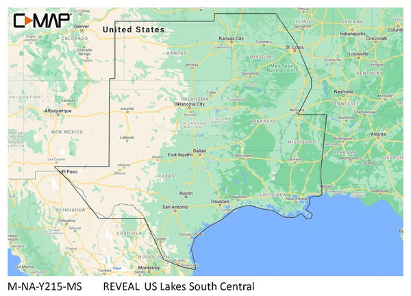 C-map Reveal Inland Us Lakes South Central freeshipping - Cool Boats Tech