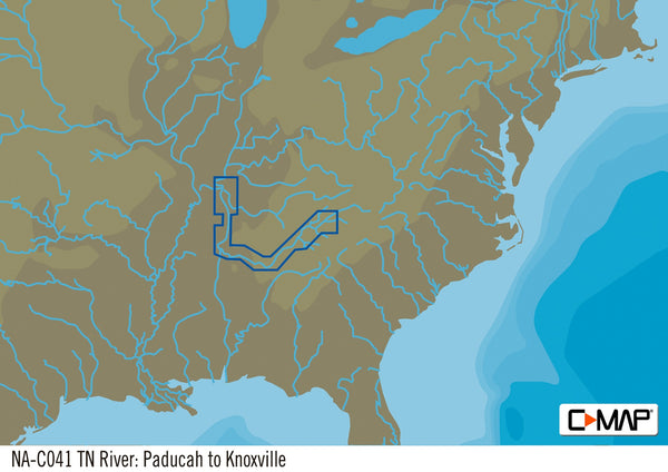 C-map Na-c041 Cartridge Tn River Paducah Ky-knoxville freeshipping - Cool Boats Tech