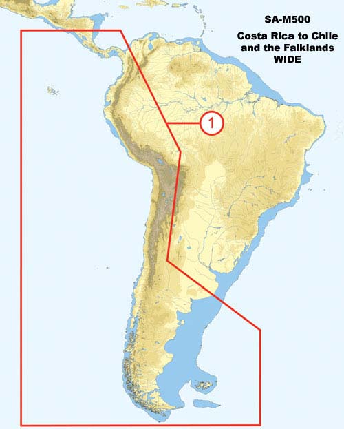 C-map Sa-m500 Max Wide Sd Costa Rica - Chile - Falklands freeshipping - Cool Boats Tech