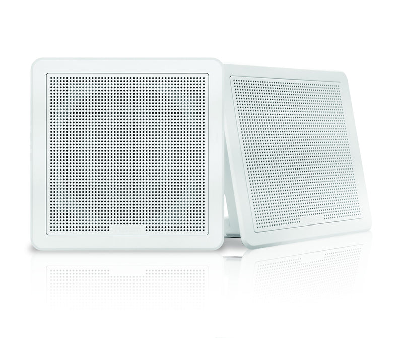 Fusion Fm-f65sw 6"" White Square Flush Mount Speakers freeshipping - Cool Boats Tech