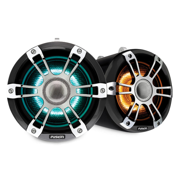 Fusion Sg-flt772spc 7.7"" Tower Speaker Chrome With Crgbw Lighting freeshipping - Cool Boats Tech