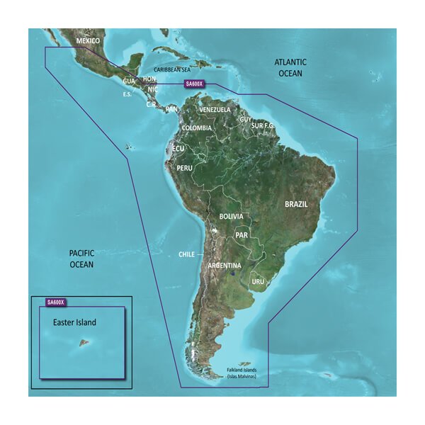 Garmin Hxsa600x G3 Micro South America Coastal Chart freeshipping - Cool Boats Tech