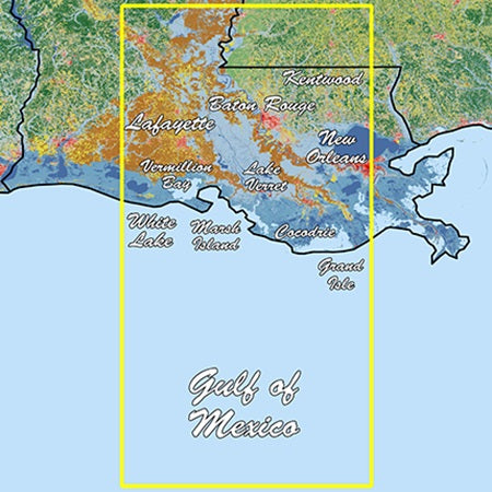 Garmin Louisiana Central Standard Mapping Premium freeshipping - Cool Boats Tech