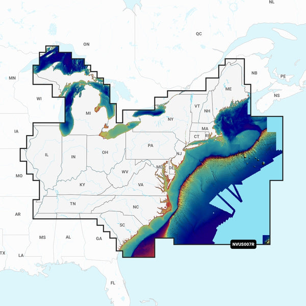 Garmin Nsus007r Navionics+ Vision+ U.s. East Microsd freeshipping - Cool Boats Tech