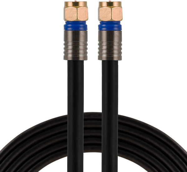 Rg6 Coaxial Cable 50' With F-type Connectors