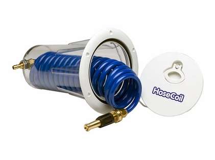 Hosecoil Flush Mount Enclosure With 15' 3-8"" Hose freeshipping - Cool Boats Tech