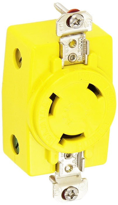 Hubbell Hbl328dcr 30a 28v Dc Locking Receptacle Yellow freeshipping - Cool Boats Tech