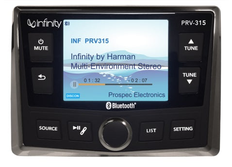 Infinity Prv315.2 Am-fm Stereo Bluetooth 4 X 50 Watts freeshipping - Cool Boats Tech