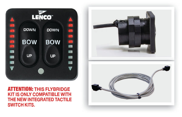 Lenco Led Flybridge Key Pad With 20' Shielded Harness For Use With 15169-001 freeshipping - Cool Boats Tech