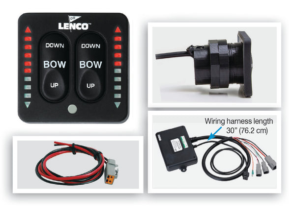Lenco Led Two-piece Indicator Switch With Pigtail For Single Actuator Systems freeshipping - Cool Boats Tech