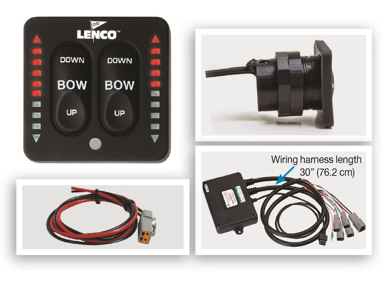 Lenco Led Two-piece Indicator Switch With Pigtail For Dual Actuator Systems freeshipping - Cool Boats Tech
