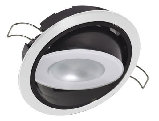 Lumitec Mirage Down Light Warm White White Finish freeshipping - Cool Boats Tech