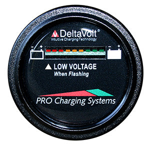 Pro Charging Eagle Performance Battery Fuel Gauge 48v Round freeshipping - Cool Boats Tech