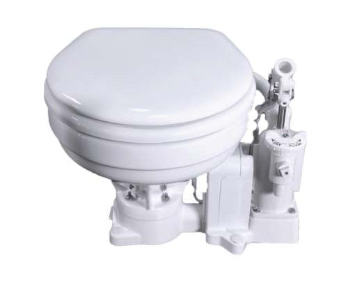 Raritan Ph Powerflush Manual Toilet Household Size Bowl 12v freeshipping - Cool Boats Tech