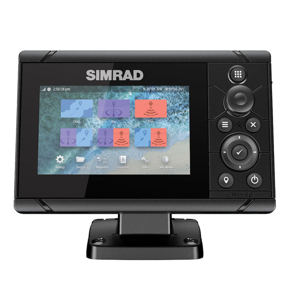 Simrad Cruise-5 Combo With Us Coastal Charts And 83-200khz Transom Mount freeshipping - Cool Boats Tech