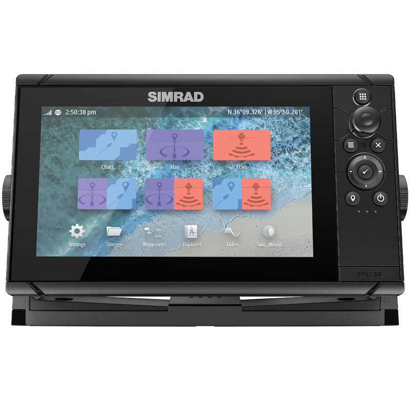 Simrad Cruise-9 Combo With Us Coastal Charts And 83-200khz Transom Mount freeshipping - Cool Boats Tech