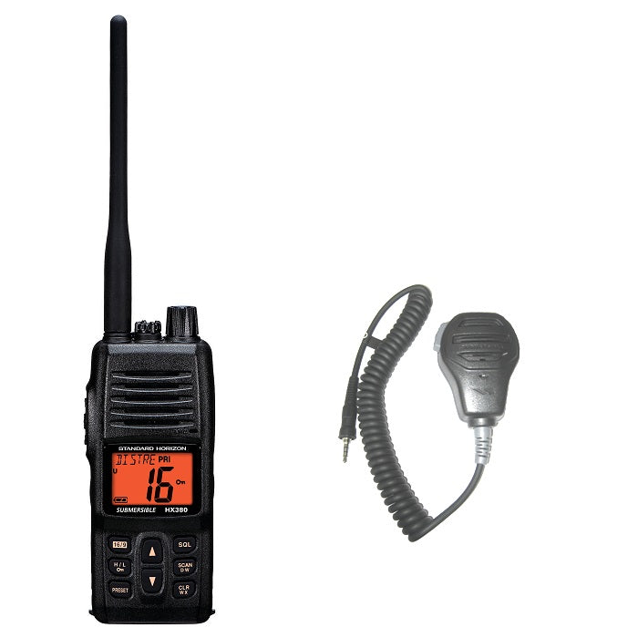 Standard Hx380 Hand Held Vhf With Mh-73a4b Speaker Micropho freeshipping - Cool Boats Tech